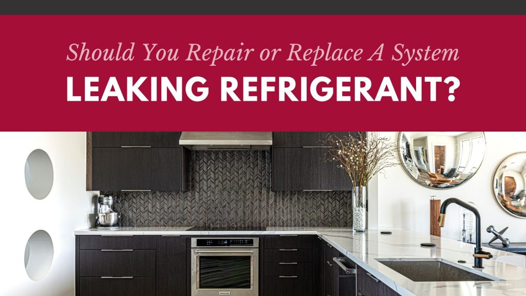 leaking refrigerant