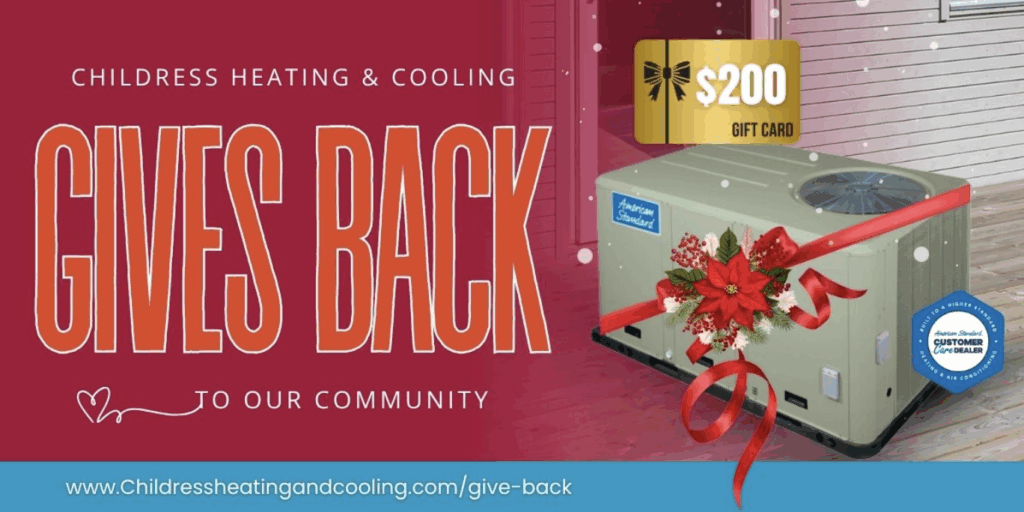 3rd annual Childress Gives Back - Biggest Giveaway - HVAC system - gift card - air conditioning - holidays - community - southside al
